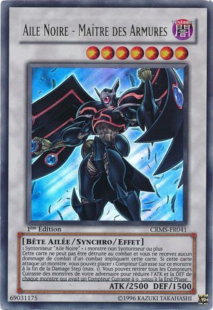 Aile Noire Maitre des Asmures CRMS FR041 Ultra Rare 1st Edition French Yugioh Cards Aile Noire Maitre des Asmures CRMS FR041 Ultra Rare 1st Edition French Yugioh Cards