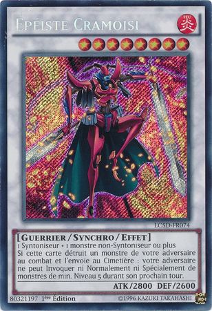 Epeiste Cramoisi LC5D FR074 Secret Rare 1st Edition French Yugioh Cards Epeiste Cramoisi LC5D FR074 Secret Rare 1st Edition French Yugioh Cards