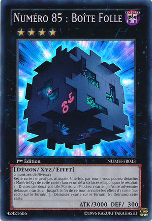 Numero 85 Boite Folle NUMH FR033 Super Rare 1st Edition French Yugioh Cards Numero 85 Boite Folle NUMH FR033 Super Rare 1st Edition French Yugioh Cards
