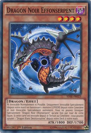 Dragon Noir Effonserpent SDSE FR023 Common 1st Edition French Yugioh Cards Dragon Noir Effonserpent SDSE FR023 Common 1st Edition French Yugioh Cards