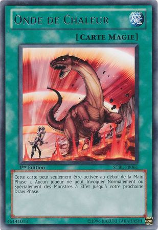 Onde de Chaleur STBL FR061 Rare 1st Edition French Yugioh Cards Onde de Chaleur STBL FR061 Rare 1st Edition French Yugioh Cards