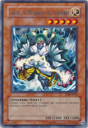 Zaborg Le Monarque du Tonnerre TP8 FR006 Rare French Yugioh Cards Zaborg Le Monarque du Tonnerre TP8 FR006 Rare French Yugioh Cards