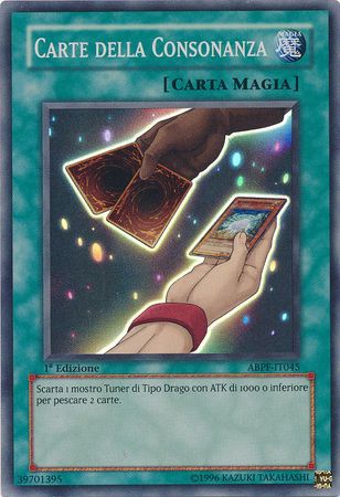 Carte della Consonanza ABPF IT045 Super Rare 1st Edition Italian Yugioh Cards Carte della Consonanza ABPF IT045 Super Rare 1st Edition Italian Yugioh Cards