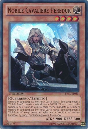 Nobile Cavaliere Peredur LVAL IT085 Super Rare 1st Edition Italian Yugioh Cards Nobile Cavaliere Peredur LVAL IT085 Super Rare 1st Edition Italian Yugioh Cards