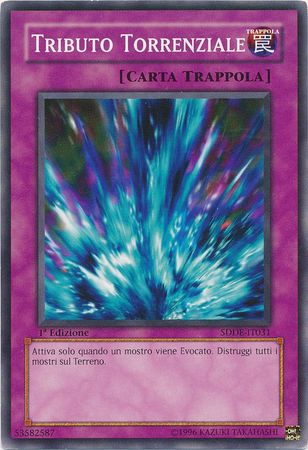 Tributo Torrenziale SDDE IT031 Common 1st Edition Italian Yugioh Cards Tributo Torrenziale SDDE IT031 Common 1st Edition Italian Yugioh Cards