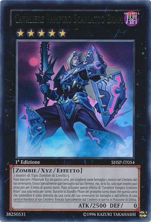 Cavaliere Vampiro Scarlatto Bram SHSP IT054 Ultra Rare 1st Edition Italian Yugioh Cards Cavaliere Vampiro Scarlatto Bram SHSP IT054 Ultra Rare 1st Edition Italian Yugioh Cards