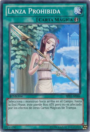 Lanza Prohibida BP01 SP084 Starfoil Rare 1st Edition Spanish Yugioh Cards Lanza Prohibida BP01 SP084 Starfoil Rare 1st Edition Spanish Yugioh Cards