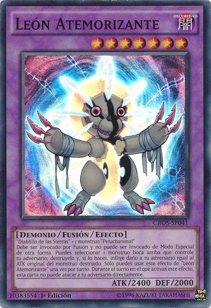 Leon Atemorizante CROS SP041 Super Rare 1st Edition Spanish Yugioh Cards Leon Atemorizante CROS SP041 Super Rare 1st Edition Spanish Yugioh Cards