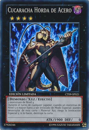 Cucaracha Horda de Acero CT09 SP021 Super Rare Spanish Yugioh Cards Cucaracha Horda de Acero CT09 SP021 Super Rare Spanish Yugioh Cards
