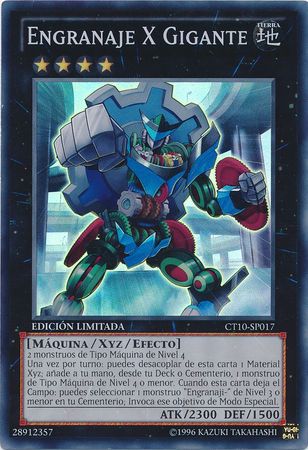 Engranaje X Gigante CT10 SP017 Super Rare Spanish Yugioh Cards Engranaje X Gigante CT10 SP017 Super Rare Spanish Yugioh Cards