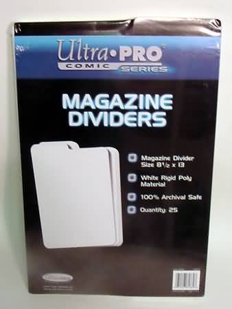 Ultra Pro Rigid Magazine Divider Pack of 25 UP81669 Ultra Pro Rigid Magazine Divider Pack of 25 UP81669