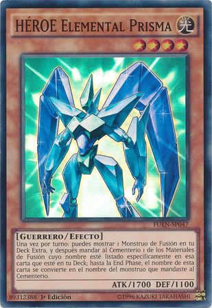 HEROE Elemental Prisma FUEN SP047 Super Rare 1st Edition Spanish Yugioh Cards HEROE Elemental Prisma FUEN SP047 Super Rare 1st Edition Spanish Yugioh Cards