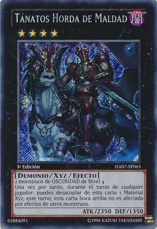 Tanatos Horda de Maldad HA07 SP063 Secret Rare 1st Edition Spanish Yugioh Cards Tanatos Horda de Maldad HA07 SP063 Secret Rare 1st Edition Spanish Yugioh Cards