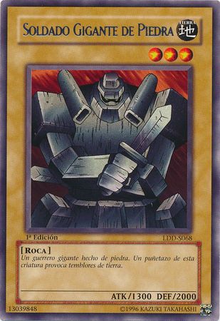 Soldado Gigante de Piedra LDD S068 Rare 1st Edition Spanish Yugioh Cards Soldado Gigante de Piedra LDD S068 Rare 1st Edition Spanish Yugioh Cards