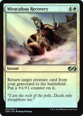 Miraculous Recovery 026 254 Foil Ultimate Masters Foil Singles Miraculous Recovery 026 254 Foil Ultimate Masters Foil Singles