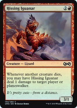 Hissing Iguanar 134 254 Foil Ultimate Masters Foil Singles Hissing Iguanar 134 254 Foil Ultimate Masters Foil Singles