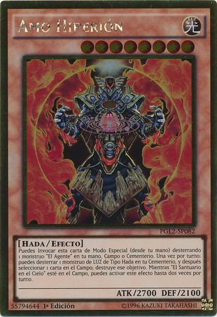 Amo Hiperion PGL2 SP082 Gold Rare 1st Edition Spanish Yugioh Cards Amo Hiperion PGL2 SP082 Gold Rare 1st Edition Spanish Yugioh Cards