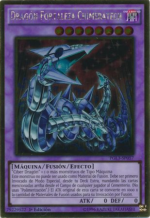 Dragon Fortaleza Chimeratech PGL3 SP057 Gold Rare 1st Edition Spanish Yugioh Cards Dragon Fortaleza Chimeratech PGL3 SP057 Gold Rare 1st Edition Spanish Yugioh Cards