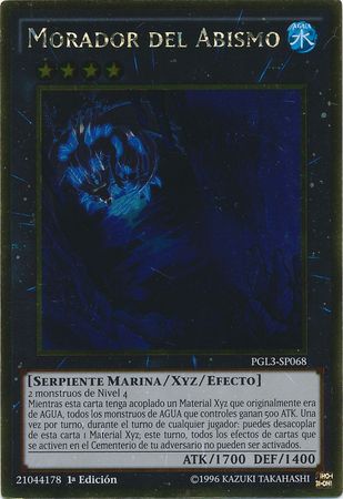 Morador del Abismo PGL3 SP068 Gold Rare 1st Edition Spanish Yugioh Cards Morador del Abismo PGL3 SP068 Gold Rare 1st Edition Spanish Yugioh Cards
