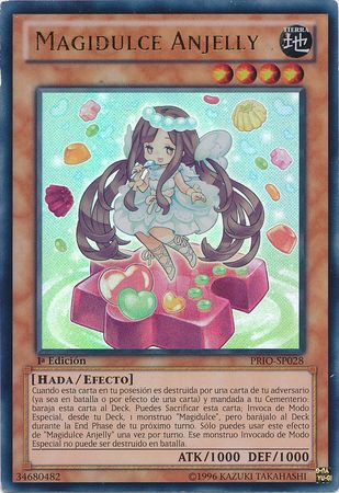 Magidulce Anjelly PRIO SP028 Ultra Rare 1st Edition Spanish Yugioh Cards Magidulce Anjelly PRIO SP028 Ultra Rare 1st Edition Spanish Yugioh Cards