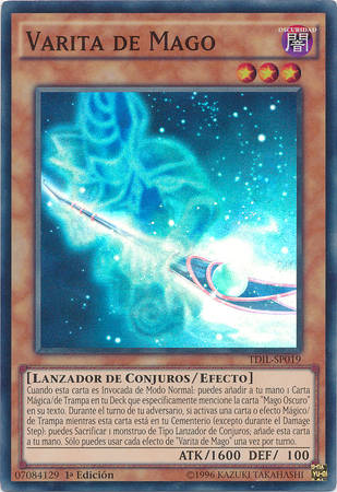Varita de Mago TDIL SP019 Super Rare 1st Edition Spanish Yugioh Cards Varita de Mago TDIL SP019 Super Rare 1st Edition Spanish Yugioh Cards