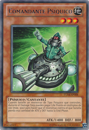 Comandante Psiquico TU04 SP008 Rare Spanish Yugioh Cards Comandante Psiquico TU04 SP008 Rare Spanish Yugioh Cards