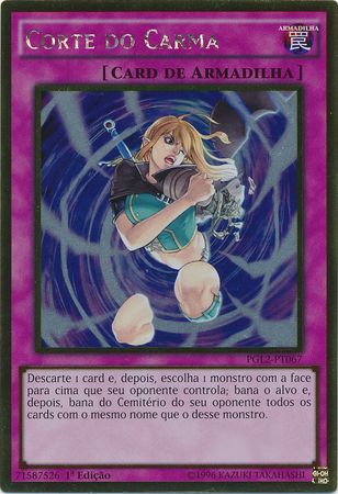 Corte do Carma PGL2 PT067 Gold Rare 1st Edition Portuguese Yugioh Cards Corte do Carma PGL2 PT067 Gold Rare 1st Edition Portuguese Yugioh Cards