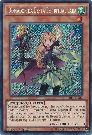 Domador da Besta Espiritual Lara THSF PT022 Secret Rare 1st Edition Portuguese Yugioh Cards Domador da Besta Espiritual Lara THSF PT022 Secret Rare 1st Edition Portuguese Yugioh Cards