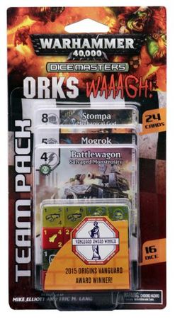 Warhammer 40 000 Dice Masters Orks Waaagh Team Pack Wizkids WZK73134 All Dice Masters Sealed Product Warhammer 40 000 Dice Masters Orks Waaagh Team Pack Wizkids WZK73134 All Dice Masters Sealed Product