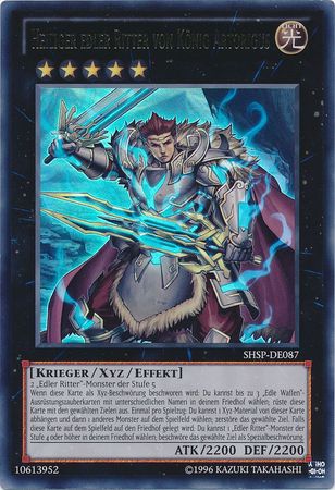 Heiliger edler Ritter von Konig Artorigus SHSP DE087 Ultra Rare Unlimited German Yugioh Cards Heiliger edler Ritter von Konig Artorigus SHSP DE087 Ultra Rare Unlimited German Yugioh Cards