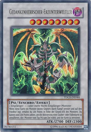 Gedankenherrscher Erzunterweltler TDGS DE044 Ultra Rare Unlimited German Yugioh Cards Gedankenherrscher Erzunterweltler TDGS DE044 Ultra Rare Unlimited German Yugioh Cards