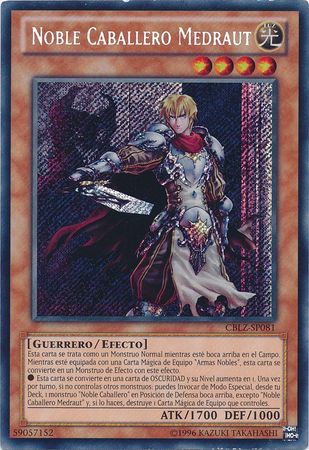 Noble Caballero Medraut CBLZ SP081 Secret Rare Unlimited Spanish Yugioh Cards Noble Caballero Medraut CBLZ SP081 Secret Rare Unlimited Spanish Yugioh Cards