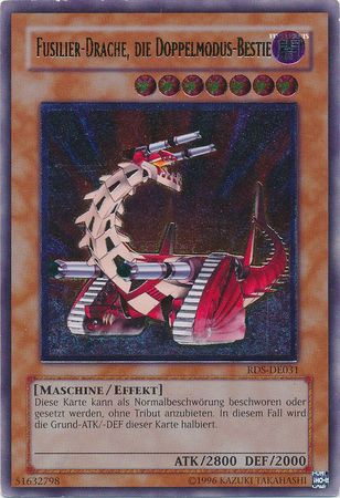 Ultimate Rare Fusilier Drache die Doppelmodus Bestie RDS DE031 Unlimited German Yugioh Cards Ultimate Rare Fusilier Drache die Doppelmodus Bestie RDS DE031 Unlimited German Yugioh Cards