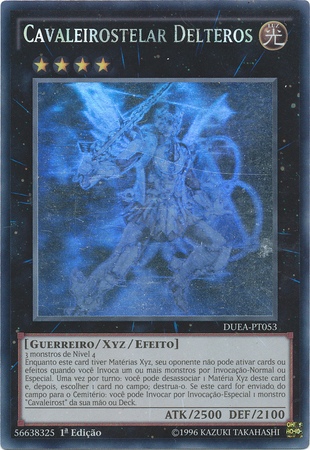 Cavaleirostelar Delteros DUEA PT053 Ghost Rare 1st Edition Portuguese Yugioh Cards Cavaleirostelar Delteros DUEA PT053 Ghost Rare 1st Edition Portuguese Yugioh Cards
