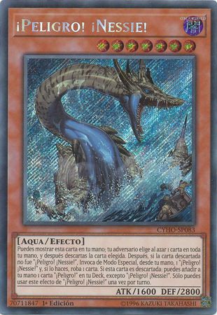 Peligro Nessie CYHO SP083 Secret Rare 1st Edition Spanish Yugioh Cards Peligro Nessie CYHO SP083 Secret Rare 1st Edition Spanish Yugioh Cards