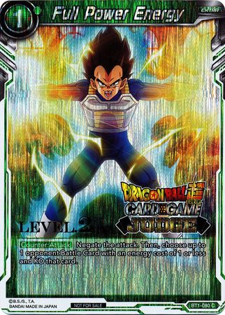 Double Shot Super Saiyan 2 Vegeta - Judge Promotion Cards - Dragon Ball  Super CCG