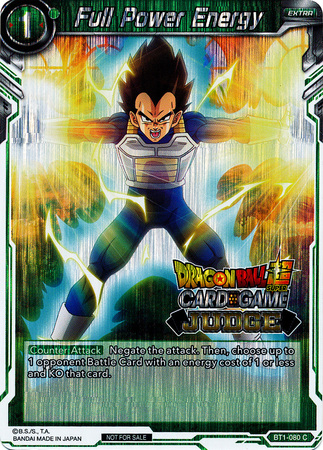 Full Power Energy BT1 080 Foil Judge Promo Full Power Energy BT1 080 Foil Judge Promo
