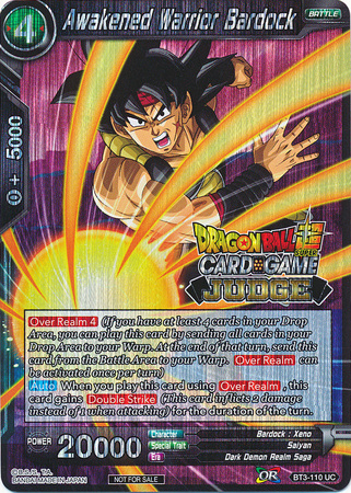 Awakened Warrior Bardock BT3 110 Foil Judge Promo Dragon Ball Super Judge Promos Awakened Warrior Bardock BT3 110 Foil Judge Promo Dragon Ball Super Judge Promos