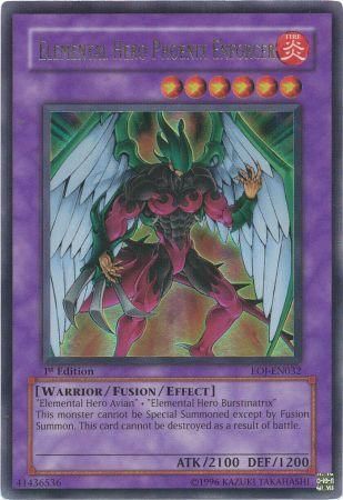 Elemental Hero Phoenix Enforcer - EOJ-EN032 - Ultra Rare 1st Edition