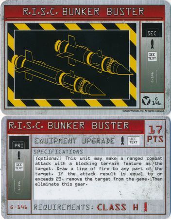 G 146 RISC Bunker Buster G 146 RISC Bunker Buster