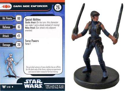Star Wars Champions of the Force 9/60 Dark Side Enforcer Uncommon 