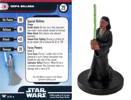 #45 Yoda of Dagobah Champions of the Force Star Wars Miniatures NM