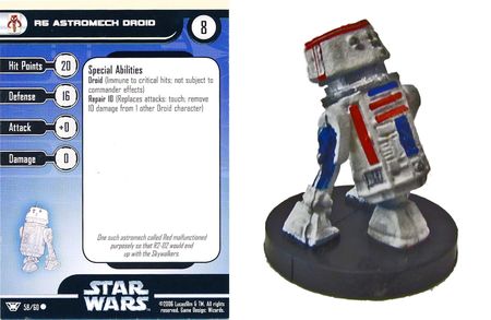 R5 Astromech Droid 58 Champions of the Force Star Wars Miniatures Common R5 Astromech Droid 58 Champions of the Force Star Wars Miniatures Common
