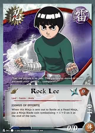 Rock Lee N 041 Rare Naruto The Path to Hokage Rock Lee N 041 Rare Naruto The Path to Hokage