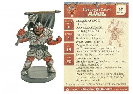 Hobgoblin Talon of Tiamat 36 War of the Dragon Queen D D Miniatures Hobgoblin Talon of Tiamat 36 War of the Dragon Queen D D Miniatures