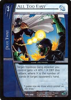 All Too Easy DJL 102 Common Vs System DC Justice League All Too Easy DJL 102 Common Vs System DC Justice League