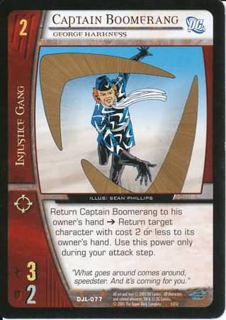 Captain Boomerang George Harkness DJL 077 Common Vs System DC Justice League Captain Boomerang George Harkness DJL 077 Common Vs System DC Justice League