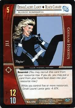 Dinah Laurel Lance Black Canary Blonde Bombshell DJL 046 Common Dinah Laurel Lance Black Canary Blonde Bombshell DJL 046 Common