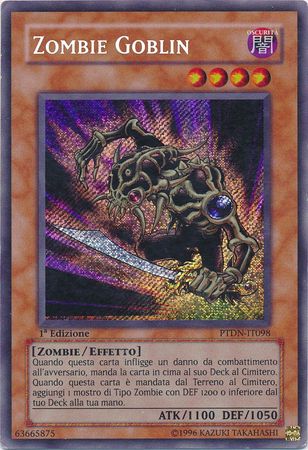 Yugioh Goblin Zombie secret rare orders first edition