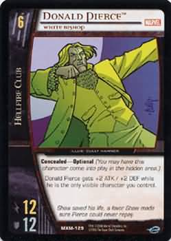 Donald Pierce White Bishop MXM 129 Common Vs System Marvel X Men Donald Pierce White Bishop MXM 129 Common Vs System Marvel X Men